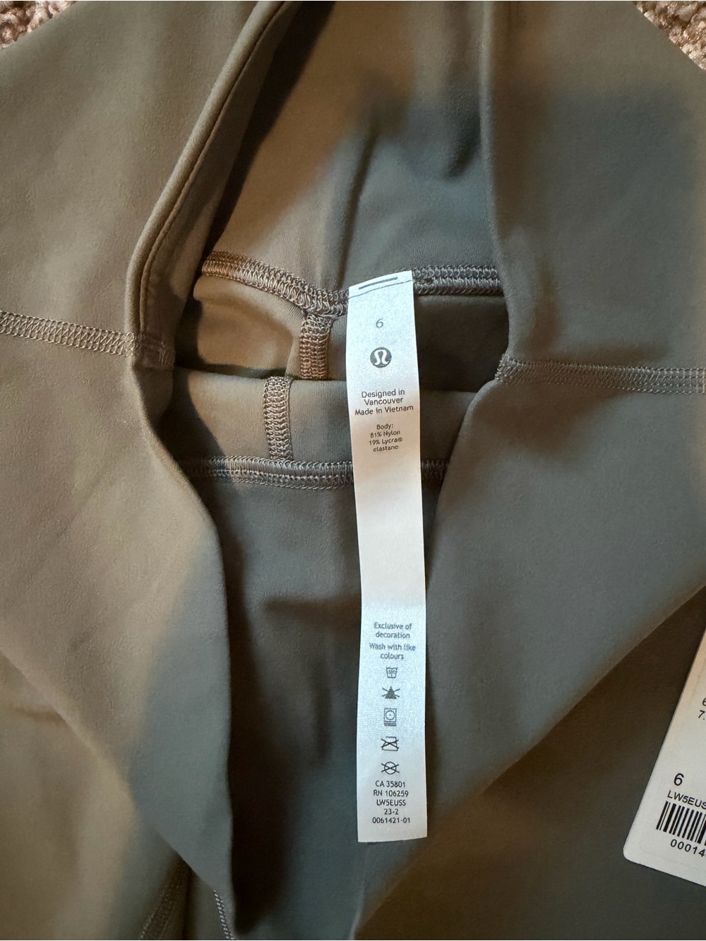 Lululemon Align High Rise Mini Flare Pant in Grey Sage - Picture 4 of 5